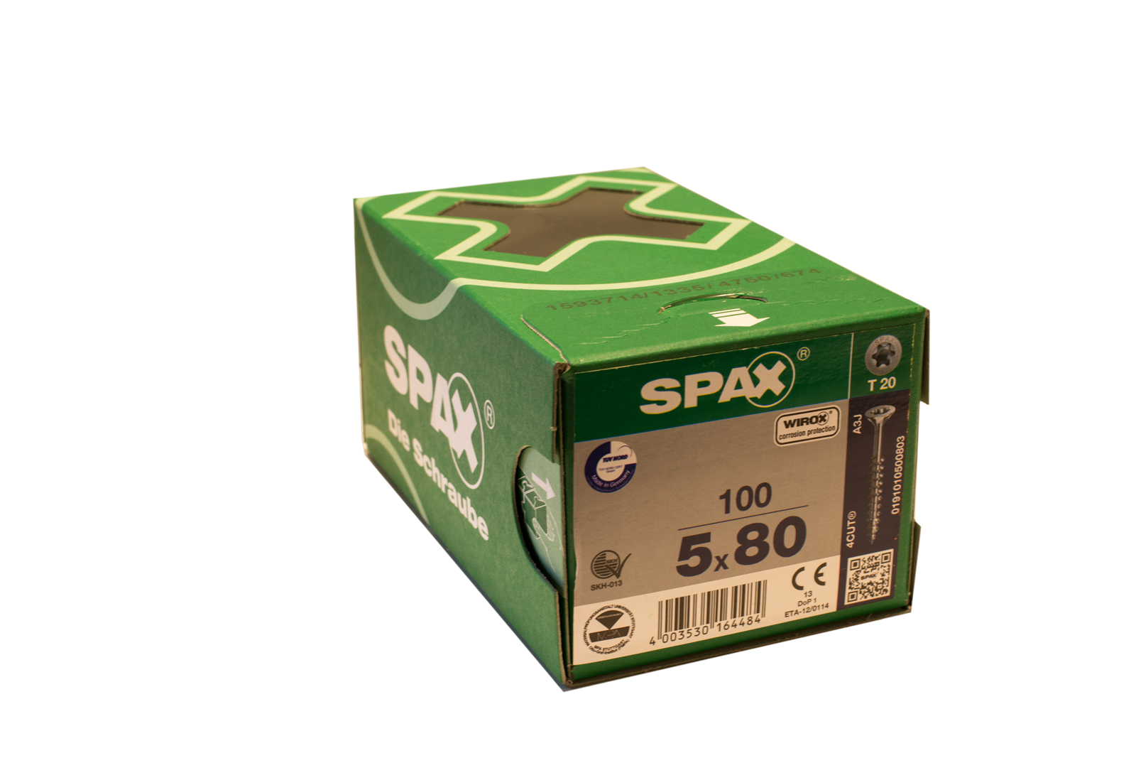 205318 Spax schroef verzinkt 5x80 mm Torx