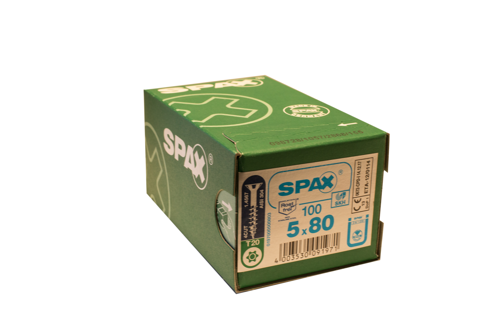 205326 Spax schroef RVS 5x80 mm Torx